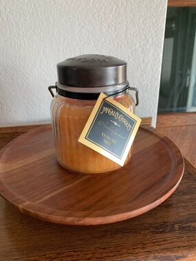McCall's Candles Tuscan Sky Orange Glass Jar Candle with Dark Lid